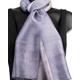 Silver Silk Scarf Light Grey Handmade Neck Ethical Clothing Handwoven Gift For Her Fair Trade Fashion Fringed