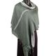 Silver Grey Pashmina, Large Cotton Shawl, Winter Scarf, Shoulder Wrap, Scarves & Shawls, Fair Trade Ethical Accessories