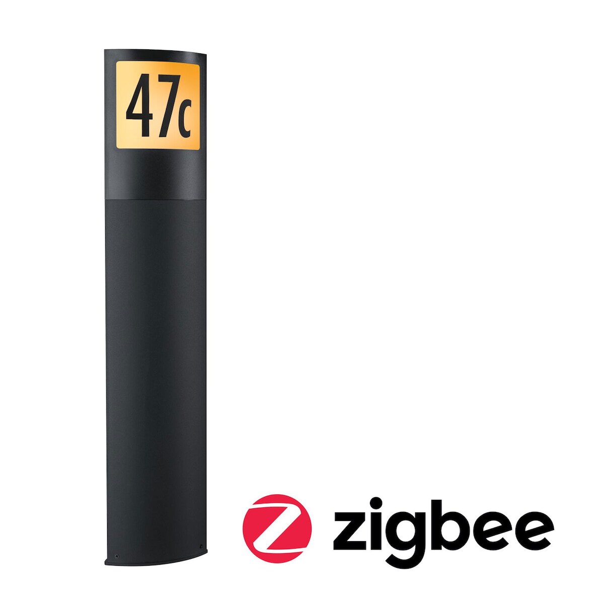 Paulmann LED Pollerleuchte Smart Home Zigbee 3.0 Padea Dämmerungssensor insektenfreundlich IP44 847mm Tunable Warm 8,5W 700lm 230V Anthrazit 94515 Image