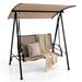 Costway 2-Seat Patio Swing Porch Swing with Adjustable Canopy for - See Details