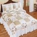 Alicia Patchwork Ruffle Border Bedspread