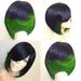 DOPI Fashion Women s Sexy Full Wig Short Wig Full Cover Bang Wig Styling Cool Wig + Green