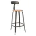 Chaises Nicolle Nicolle Loom & Metal Bar Stool - CH 75 L NL