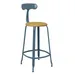 Chaises Nicolle Nicolle Loom & Metal Bar Stool - CH 75 L NBPB