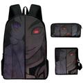 BangyanF 3-piece Girls Demon Slayer Backpack Teenagers Schoolbag Schoolbag Pencil Box Women s Travel Backpack(#A28)