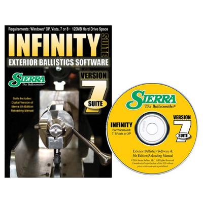 Sierra Infinity Suite "Infinity Exterior Ballistic Software Version 7 and 5th Edition Manual" CD-ROM SKU - 396163