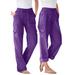 Plus Size Women's Convertible Length Cargo Pant by Woman Within in Radiant Purple (Size 40 WP)