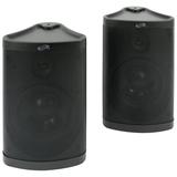 iLive Patio Indoor/Outdoor Bluetooth Wireless Water Resistant Speakers Set of 2 ISBW763BDL Black