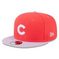 Men's New Era Red/Purple Chicago Cubs Spring Basic Two-Tone 9FIFTY Snapback Hat