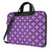 Purple Rhombus Laptop Bag 15.6 inch Laptop or Tablet Business Casual Laptop Bag