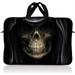 LSS 17 inch Laptop Sleeve Bag Carrying Case Pouch with Handle for 17.4 17.3 17 16 Apple MacBook Acer Asus Dell Hooded Dark Lord Skull