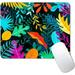 Colorful Palm Leaves Mouse Pad Non-Slip Rubber Base Wireless Gaming MousePads for Computers Laptop Office Cute Mouse Pads with Designs for Women