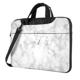 White Marble Texture Laptop Bag 14 inch Laptop or Tablet Business Casual Laptop Bag