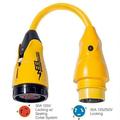 Marinco P504-30 Marinco P504-30 EEL 30A-125V Female to 50A-125-250V Male Pigtail Adapter - Yellow
