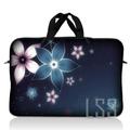 LSS 10.2 inch Laptop Sleeve Bag Carrying Case Pouch with Handle for 8 8.9 9 10 10.2 Apple MacBook Acer Dell Hp Sony Plumeria Flower Floral