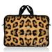LSS 10.2 inch Laptop Sleeve Bag Carrying Case Pouch with Handle for 8 8.9 9 10 10.2 Apple MacBook Acer Dell Leopard Print