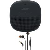 Soundlink Micro Bluetooth Speaker (Black) with JBL T110 in Ear Headphones Black