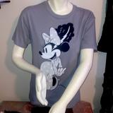 Disney Tops | Disney Minnie Mouse T-Shirt Gray Size Medium Great Condition | Color: Gray/White | Size: M