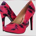 Jessica Simpson Shoes | Jessica Simpson Parisah Platform Pump Satin Pink Purple High Heels Multi Sizes | Color: Pink | Size: Various