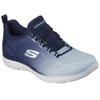 Slip-On Sneaker SKECHERS "SUMMITS BRIGHT CHARMER", Damen, Gr. 41, blau (navy), Textil, casual, Schuhe, Schlupfschuh, Slipper, Freizeitschuh mit schönem Farbverlauf