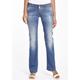 Bootcut-Jeans GANG "94FIONA" Gr. 31 (40), N-Gr, blau (dark indigo) Damen Jeans Bootcut