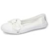 Sneaker Ballerinas DOCKERS BY GERLI, Damen, Gr. 38, weiß, Textil, sportlich, Schuhe, Freizeitschuh mit auffälliger Schleife, Topseller