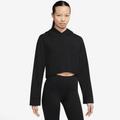 Sweatshirt NIKE "Yoga Luxe Women's Cropped Fleece Hoodie" Gr. XL (48/50), schwarz Damen Sweatshirts