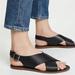 Madewell Shoes | Madewell Boardwalk Black Flat Sandals Size 7 | Color: Black | Size: 7