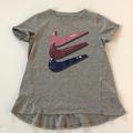 Nike Shirts & Tops | Nike Gray Girl’s Short Sleeve T-Shirt Tunic Size 6m | Color: Gray | Size: M(5-6) Girls