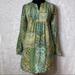 Anthropologie Dresses | Floreat Anthropology Amelie Silk Kimono Patchwork Women’s Long Sleeve Dress | Color: Blue/Green | Size: 2