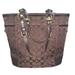 Coach Bags | Coach North South Gallery Signature Brown Canvas & Leather Shoulder Bag No.11238 | Color: Brown/Gold | Size: Os