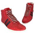 Gucci Shoes | Gucci Ace Glitter Sz 8.5 High Top Sneakers Gg-S0406p-0005 | Color: Red | Size: 8.5