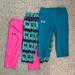 Under Armour Bottoms | Lot Of 4 Under Armour Girls Crops Size M | Color: Blue/Pink | Size: Mg