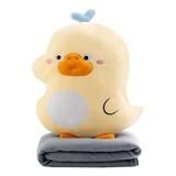 LIWEN 1 Set 45cm Stuffed Animal Doll with Blanket Panda Duck Elephant Crab Swan Doll Plushies Soft Sofa Ornament Cute Cartoon Stuffed Animal Doll Pillow Decor for Living Room