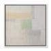 Birch Lane™ Powder Room Whispers-I by - Floater Frame Print on Canvas in Gray/Green/Yellow | 17.5 H x 17.5 W x 2 D in | Wayfair