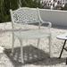 clihome Outdoor Patio Cast Aluminum Dining Chair in White | 32.3 H x 24.02 W x 22.24 D in | Wayfair CL6022C-WH