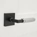 Explore Hardware New York Solid Brass Door Lever in Black/Gray | 2 H x 3 W x 2.47 D in | Wayfair AHI63045