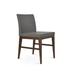 sohoConcept Aria Wood w/ Stretchers Side Chair Upholstered in Gray/Brown | 31 H x 17 W x 21 D in | Wayfair ARI-STR-WAL-013