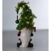 Plow & Hearth Holiday Christmas Tree Gnome Figurine w/ Welcome Sign Resin in Green/White | 16 H x 8 W x 6.5 D in | Wayfair 56896