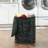 The Twillery Co.® Wilmslow Pop-Up 13 Gallon Manual Lift Trash Can Plastic in Black/Green | 24" x 19" x 19" | Wayfair