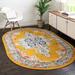 Yellow Oval 5'1" x 8' Area Rug - Bungalow Rose Armgard Oriental Area Rug Polypropylene | Wayfair F5E60D8F5F8A4E9D96B9B49DD97CE590