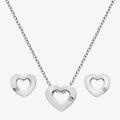 Hot Diamonds Diamond Amulets Heart Pendant & Earring Set SS136