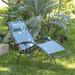 Arlmont & Co. Seemab Mobilier RSXA Clip Zero Gravity Chair - Outdoor Folding Patio Recliner Metal in Blue | Wayfair