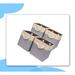 Longshore Tides Collapsible Fabric Storage Bin Set Fabric in Brown/Gray | 11 H x 10.5 W x 10.5 D in | Wayfair A2BCDE2B5E254EB3942591617F75CE61
