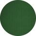 Green Round 7' Area Rug - Latitude Run® Contemporary 189 Emerald Machine Washable Area Rugs 84.0 x 84.0 x 0.08 in Polyester/Chenille | Wayfair