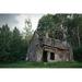 Millwood Pines Spooky Haunted House - Wrapped Canvas Photograph Canvas in White | 24 H x 36 W x 1.25 D in | Wayfair