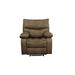 Red Barrel Studio® Herrerra 39.76" Wide Manual Standard Recliner Microfiber/Microsuede in Black/Brown | 40.16 H x 39.76 W x 38.19 D in | Wayfair