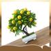 Primrue 10" Artificial Lemon Tree in Planter Ceramic in Yellow | 10 H x 8 W x 3.9 D in | Wayfair B027F06F14E5468A83ABCEBE61D203B9