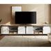 Gracie Oaks Treymaine Entertainment Center for TVs up to 100" Wood in Brown | 140" W | Wayfair F963CA20002F4D2AA8EF9589C90FF806