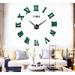 17 Stories Oversized 31.5" Wall Clock Resin, Crystal in Brown | 31.5 H x 31.5 W x 0.3 D in | Wayfair 296155AF45084189A22E29857C15CABF